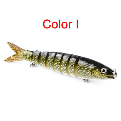 

VISSEN 1PCS 1328cm 19g Fake Lures Artificial Multi-section Fishes Fishing Bait Flexible Baiting Lure Fishing Trolling Wobblers