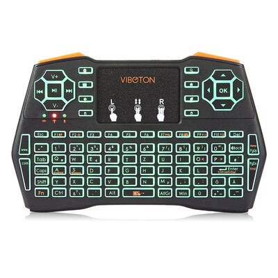 

VIBOTON i8 Plus 24G Wireless Keyboard Fly Air Mouse Touchpad Backlight Version
