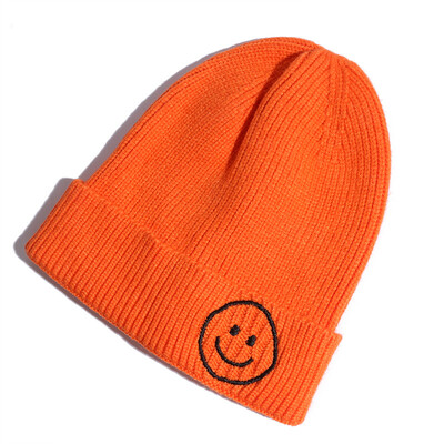 

Cap children smiling face lovely lady knitting hat autumn&winter Korean version 100 new woolen cap Korean ear protection cap