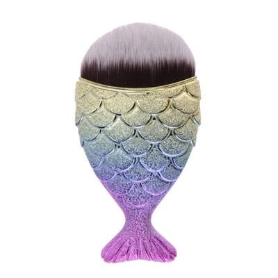 

Cosmetic Makeup Fish Brush Fishtail Bottom Powder Foundation Blush Brush
