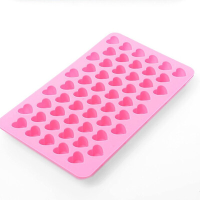 

55 Mini Hearts Silicone Cake Chocolate Candy Baking Mould Ice Cube Soap DIY Mold