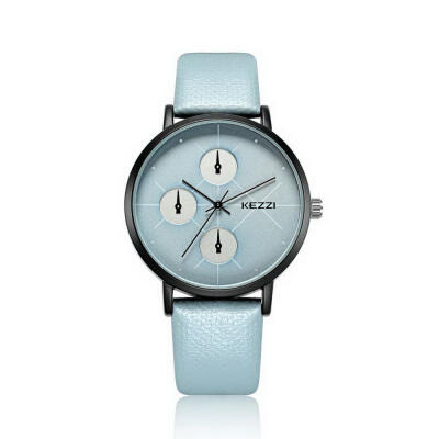 

KEZZI Fashionable Simple Men Quartz Watch With Three Circles And Six Pins