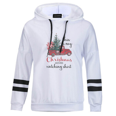 

This Is My Christmas Letter Print Hoodie Long Sleeve