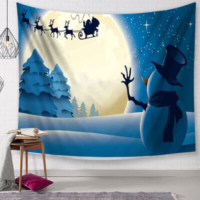 

〖Follure〗Christmas Tapestry Santa Print Wall Hanging Tapestry Art Home Decor