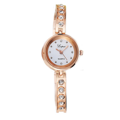 

Lvpai P102 Women Small Alloy Bracelet Wrist Watch with Diamonds