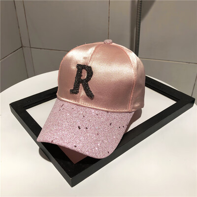 

Hat female spring Korean version versatile baseball cap harbor wind letter curved eaves cap leisure Street shade hat trend