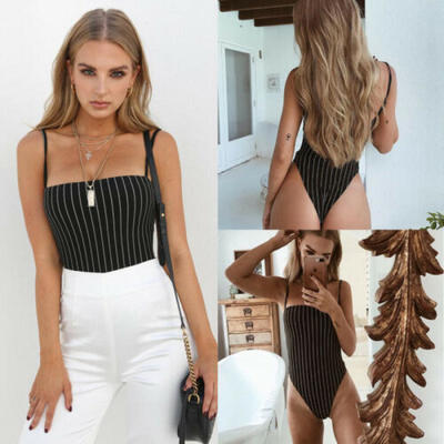 

Womens Strappy Jumpsuit Bandage Romper Bodycon Party Leotard Bodysuit Clubwear