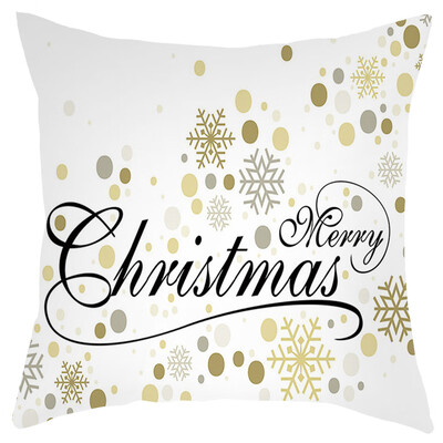 

Siaonvr Merry Christmas Short Plush Pillowcase Sofa Pad Set Home Decoration 18x18 Inch
