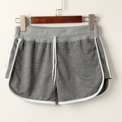 

EFINNY Summer Casual Women High Waist Drawstring Shorts Exercise Running Shorts