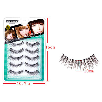 

〖Follure〗Makeup5 Pairs Natural Long Fake Eye Lashes Handmade Thick False Eyelashes Black