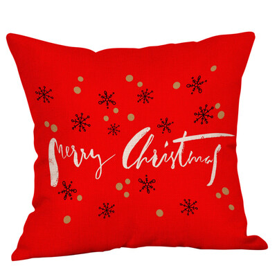 

Tailored New Christmas Cotton Linen Pillow Case Sofa Cushion Cover Home Decor