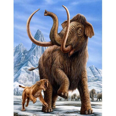 

5D DIY Full Drill Diamond Painting Mammoth Cross Stitch Embroidery Mosaic