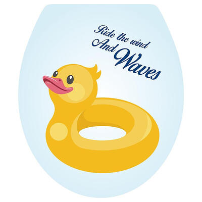 

Underwater Animal Toilet Sticker Waterproof Self-adhesive Removable Sticker