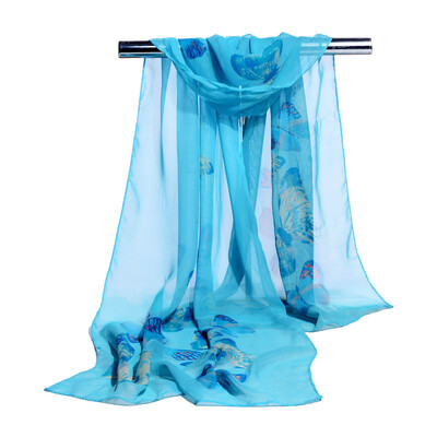 

Gobestart Fashion Women Chiffon Soft Wrap scarf Ladies Shawl Scarf Scarves