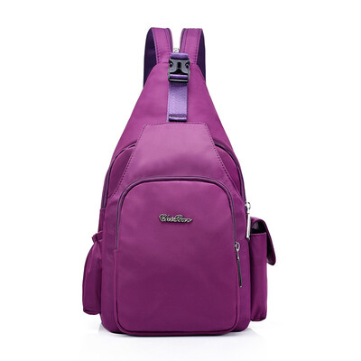 

Trendy shoulder bag woman chest bag ins nylon cloth small backpack Korean version leisure street girl bag