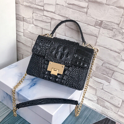 

Tailored Fashion Women Vintage Alligator Leather Crossbody Bags Messenger Bags Handle bag