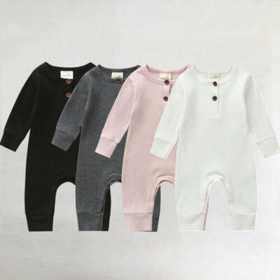 

Newborn Baby Boys Girls Clothes Long Sleeve Romper Jumpsuit Bodysuit Outfits Set