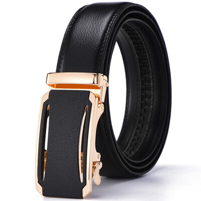 

New Fashion Designer Belts for Men Sliding Buckle Ratchet Men Belt Automatic Fashion ceinture homme