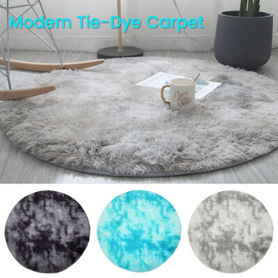 

Round Tie-dyed Tapered Carpet Living Room Bedroom Floor Mats Home Decoration