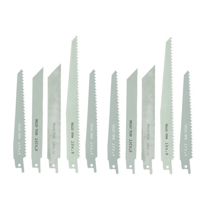 

10X Wood Metal Cutting Reciprocating Saw Blades for Electric Sawzall 8"&6"