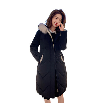 

Toponeto Women Winter Warm Hooded Thick Faux Fur Warm Slim Jacket Long Overcoat Coat