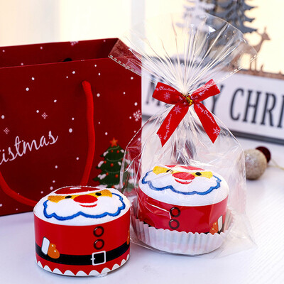 

〖Follure〗Party Supplies Presents Cake Towel Christmas Gift Xmas Washcloth Dishcloth