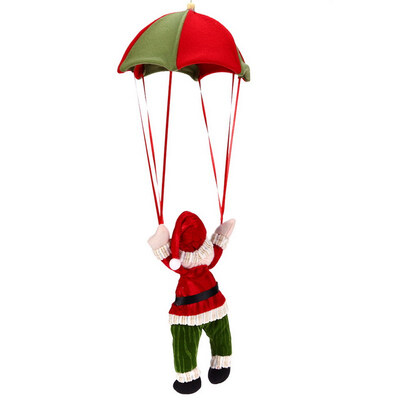 

Santa Claus Christmas Ceiling Decoration Parachute Doll Hanging Pendant Ornament