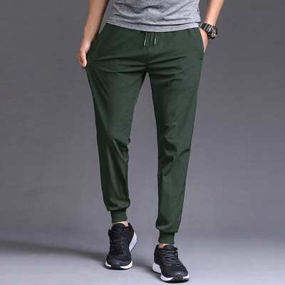 

Gobestart Mens New Fashion Autumn Casual Solid Trousers Paddy Drawstring Long Pants