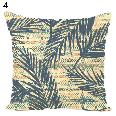 

Abstract Leaves Plants Printed Throw Pillow Case Cushion Cover Sofa Bed Decor