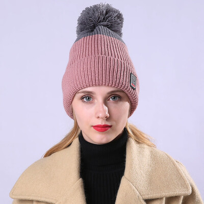 

Tailored Women Warm Crochet Winter Wool Knit Ski Beanie Skull Caps Hat Hairy Bulb
