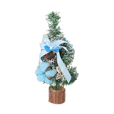 

Toponeto Christmas Table Decor Mini Christmas Tree White Needle Pine Cones Decor