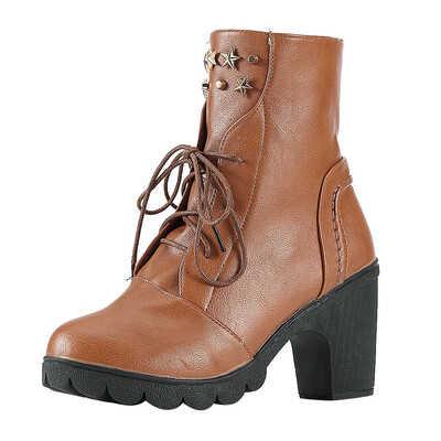 

Rose Womens Ladies Boots Vintage Leather Ankle Short Cowboy Motorcycle Boots Shoes