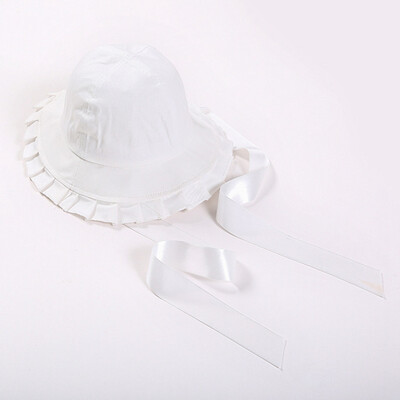 

Hat Japanese Sunshade Sun Hat Pleated Ruffled Ribbon New Bonnet Cap