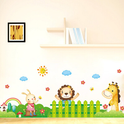 

Gobestart DIY Removable Room Home Decor Cartoon Animal Wall Stickers Giraffe Decal