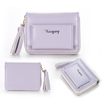 

Pink Short Tassel Womens Wallets Multifunction Lady Mini Purse Card Coin Purse