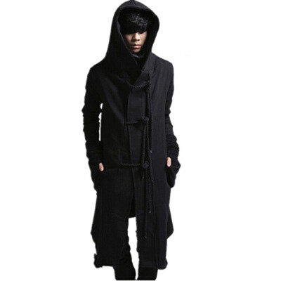 

Mens Womens Gothic Punk Hooded Coat Jacket Long Sleeve Hoodie Cardigan Top 2019