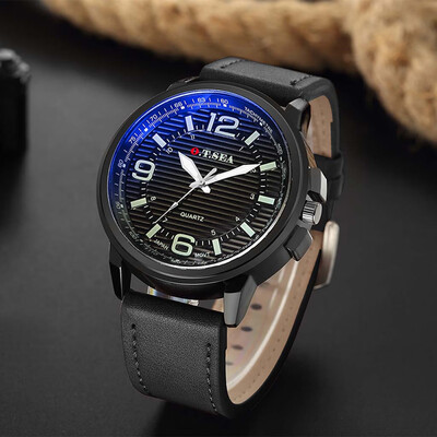 

Gobestart Fashion Casual Business Multicolor Mens Watch Luminous Belt Quartz Watch