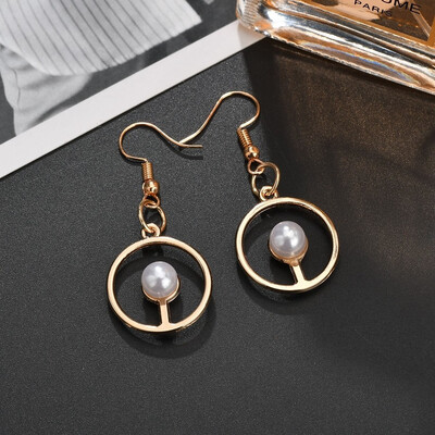 

Stud Earrings Set High Imitation Pearl Love Necklace Stud Earrings Moon Shape Exquisite Simple Valentines Day Gift Girl Jewelry