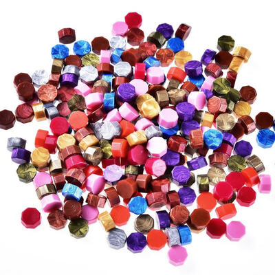 

100 PCS mixed colorset Multicolor Stamps Sealing Wax granule In bulk Multifunction Documents Stamp supplies