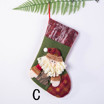 

Toponeto Christmas Stockings Mini Socks Santa Candy Gift Bag Christmas Tree Decorations