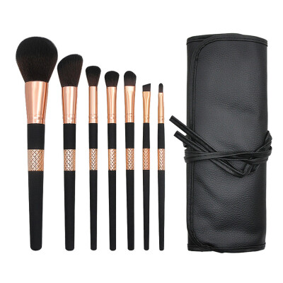 

Toponeto 7Pcs Makeup Brush Set Cosmetic Tool Powder Cheek Eyeshadow Eyeliner Brow