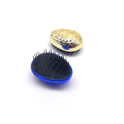 

BA LI Diamond Shun Hair Comb Electroplated Egg Comb Plastic Shun Hair Comb 13375