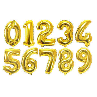 

1pc 40inch Rose Gold Sliver Pink Black Blue 0-9 Number Balloons Aluminum Foil Helium Happy Birthday Anniversary Party Decoration