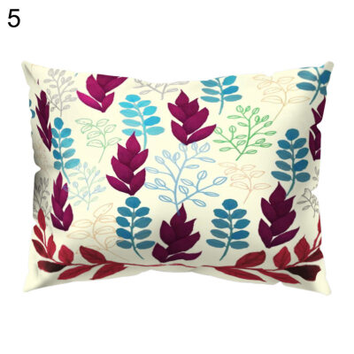 

Fashion Flower Plant Pillow Case Cushion Cover Sofa Bed Car Cafe Office Decor