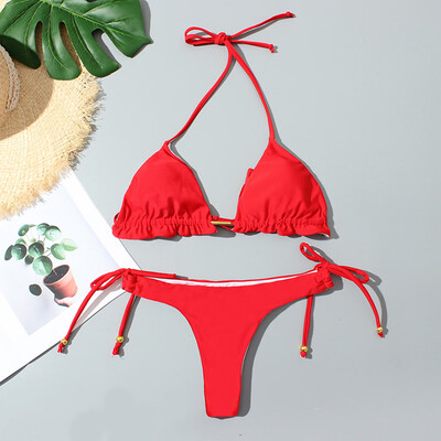 

Roseonmyhand Womens Sexy Swimsuit Bikini Solid Color Split Swimsuit Bikini