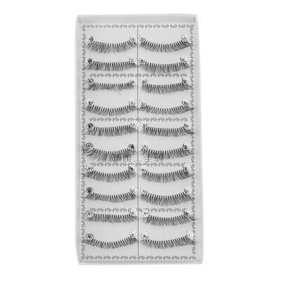 

10PairsSet Cosmetic Handmade Long False Eyelashes Natural Fake Eyelashes
