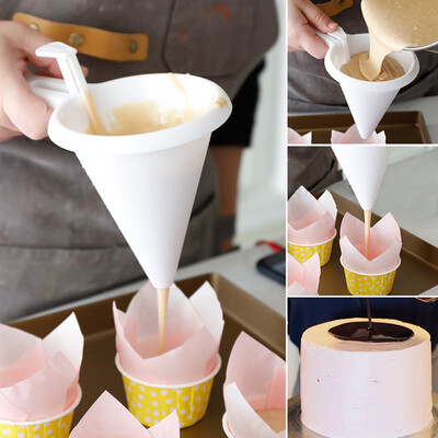 

Siaonvr Adjustable Chocolate Funnel for Baking Cake Decorating Tools Kitchen