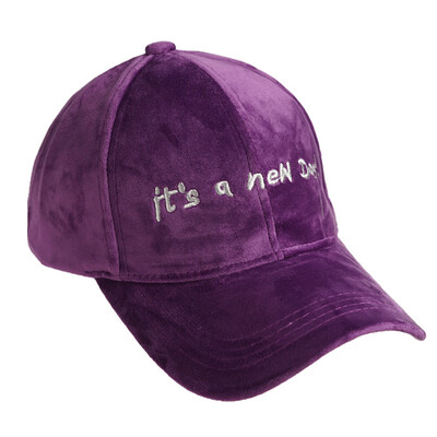 

Korean Hat Ladies Warm Velvet Baseball Hat for FallWinter Fashion Korean Joker Letter Embroidered Student Cap