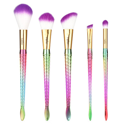 

Toponeto 5PCS Make Up Foundation Eyebrow Eyeliner Blush Cosmetic Concealer Brushes