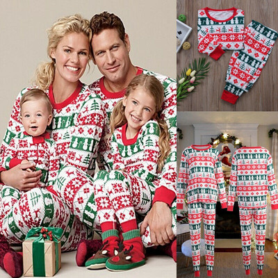 

XMAS PJs Family Matching Adult Women Kids Christmas Nightwear Pyjamas Pajamas US
